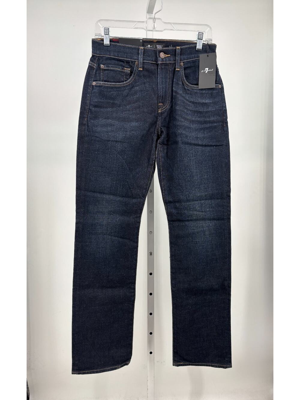 7 for All Mankind Series 7 Jeans Mens 28x34 Blue Straight Leg Dark Wash Denim